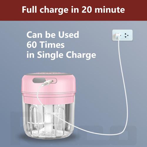 Rico Rechargeable Electric Mini Chopper – CH2113” model - Pink