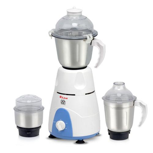 Mixer Grinder 550 Watts with Liquid, Dry and Chutney Jars MG123 (White)