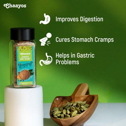 Chaayos Cardamom Seed Powder (50g) | Only Seeds No Husk | 100% Natural Spice