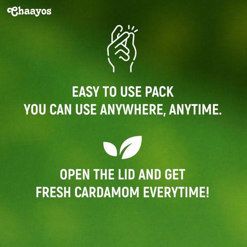 Chaayos Cardamom Seed Powder (50g) | Only Seeds No Husk | 100% Natural Spice