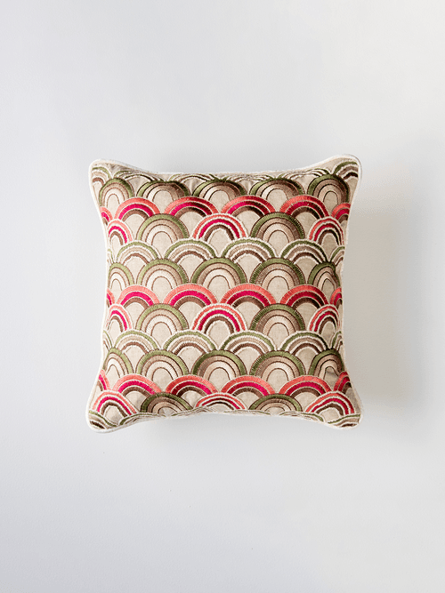 Scallop Field Cushion Cover (Sage)