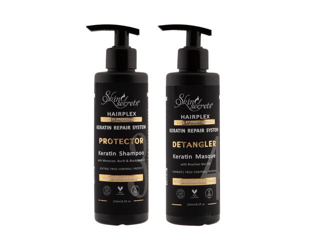 Ultra Nourishing Post Keratin Shampoo & Masque Combo| Paraben, Sulphate & Mineral Oil free| (250ml + 250ml)