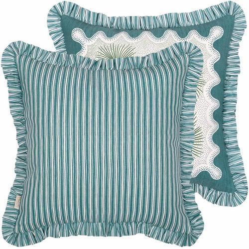 Pine Ruffle Cushion Cover