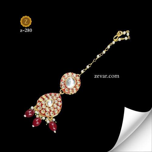 Ruby Radiance Choker Set by Zevar Jewellery