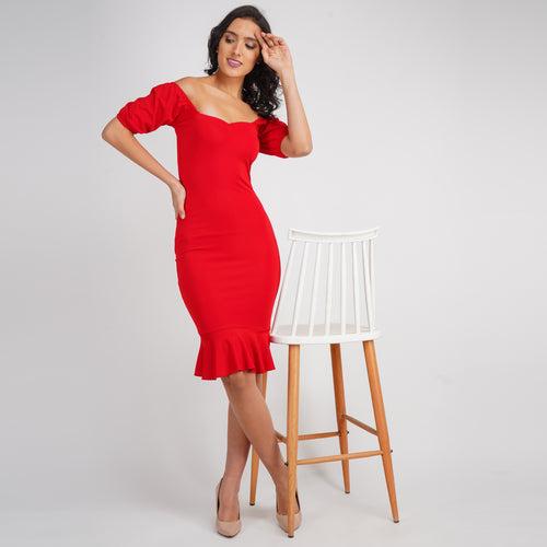 Maria Dress in Red