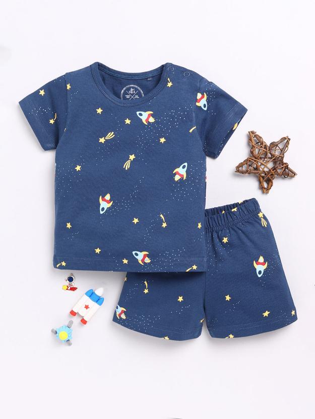 Blue Rockets Print Co-ord Set