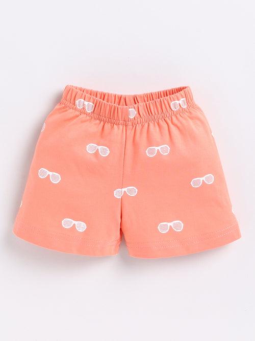 Orange Sunglass Print Co-ord Set