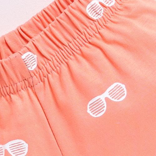 Orange Sunglass Print Co-ord Set