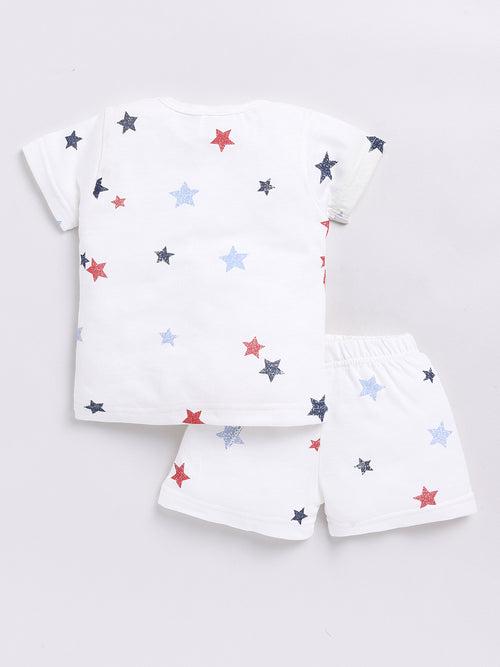 White Stars Print Co-ord Set