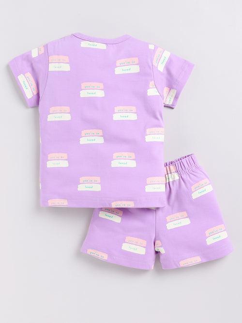 Purple "You're So Loved" Co-ord Set