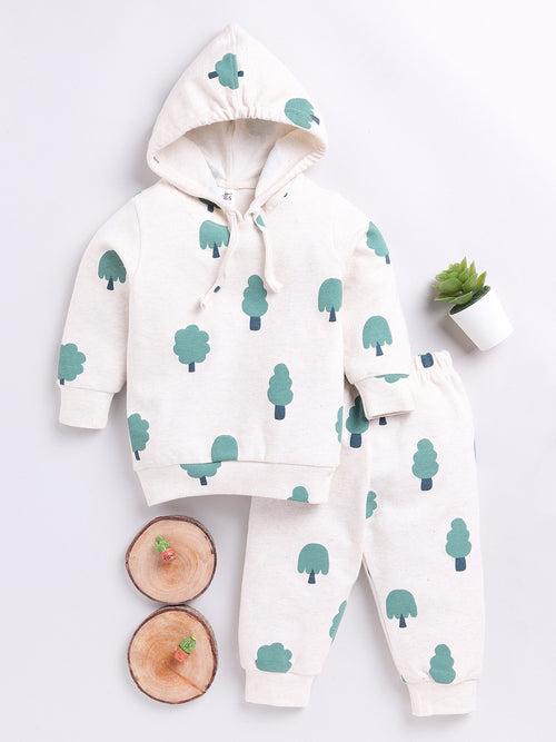 Green 'Trees' Hoodie Set