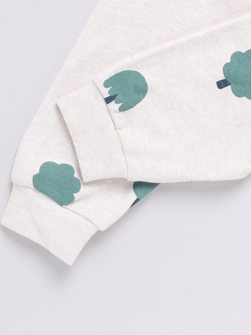 Green 'Trees' Hoodie Set