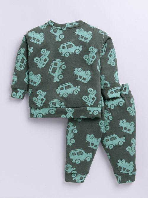 Grey 'Car' Printed Co-ord Set