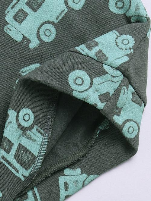 Grey 'Car' Printed Co-ord Set