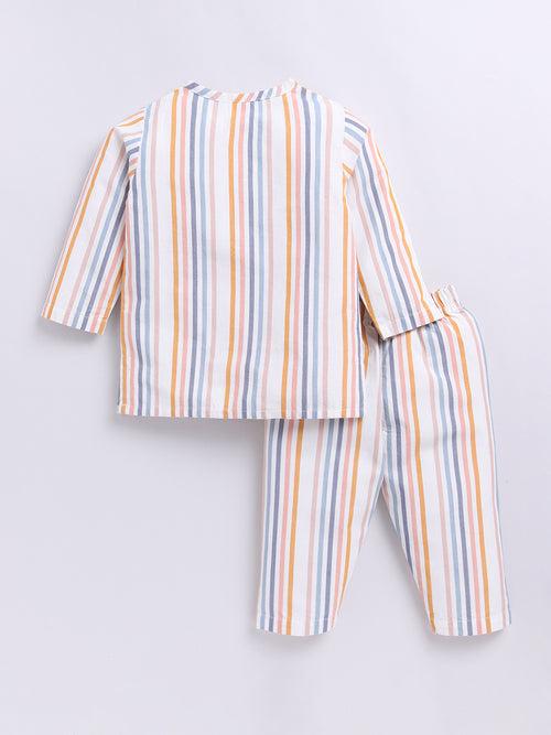 Multi Striped Kurta Pyjama