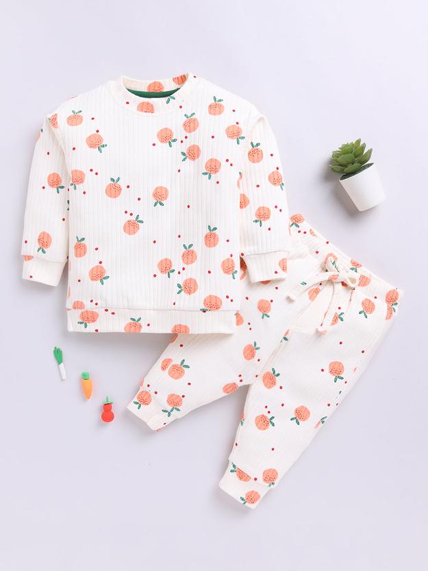 Cream Graphic Co-ord Set