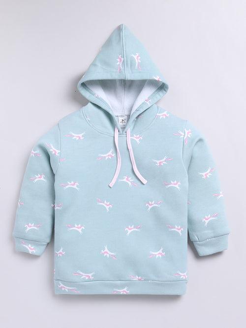 Green Unicorn Hoodie Set