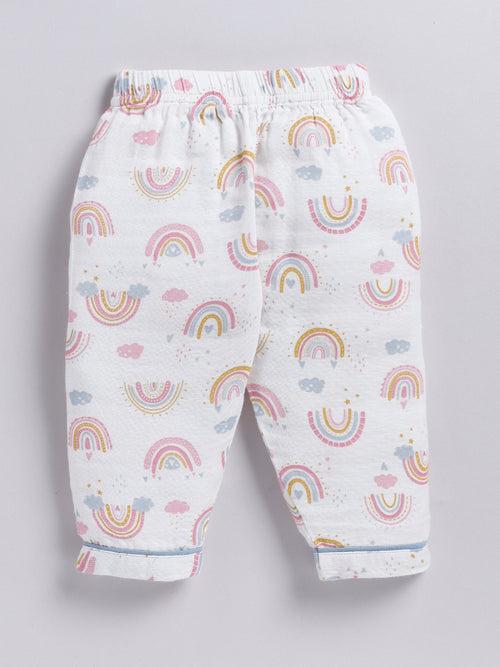 Multi Rainbow Full Sleeve Night Suit