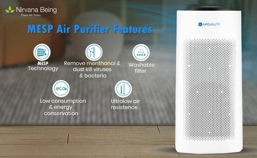 MESP Portable Air Sterilizing Purifier With Washable Filter