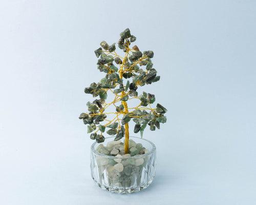 Crystal Tree in Glass Bowl