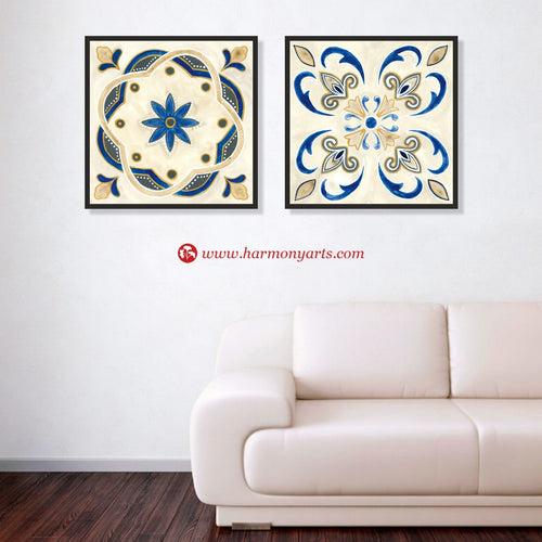 Timeless Tiles Wall Set 37 | Painting for Living room and Bedroom