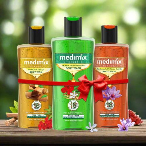 18 Herbs, Sandal, & Kumkumadi Body Wash Combo