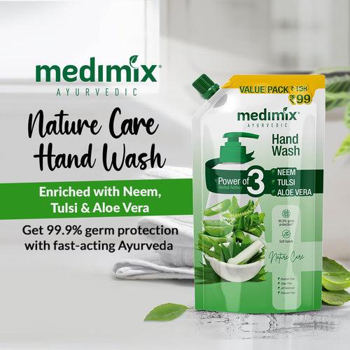 Nature Care Hand Wash with Neem Turmeric Aloe Vera 675ml