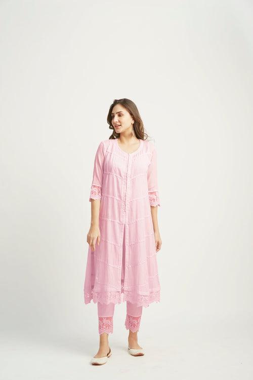 Mahjabeen Pink Kurta