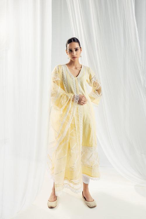 Celeste Yellow Kurta