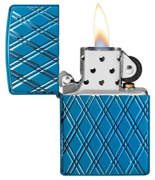 Zippo Armor High Polish Blue Diamonds - 29964