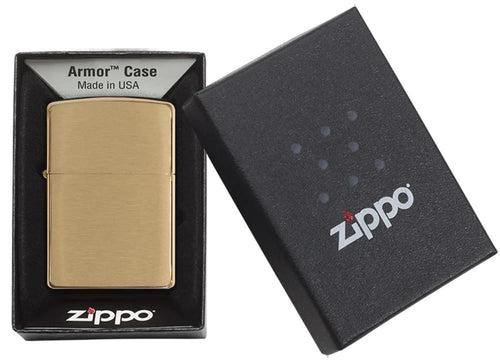 Zippo Armor Brushed Finish Brass - 168
