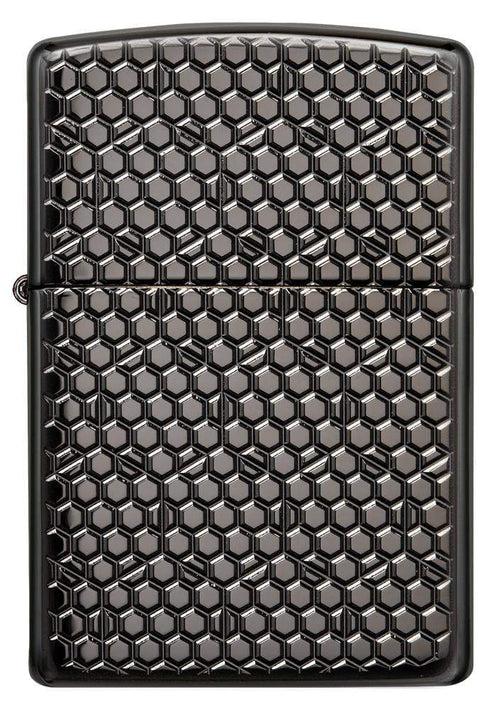 Zippo Hexagon Design (Brass Insert) - 49021