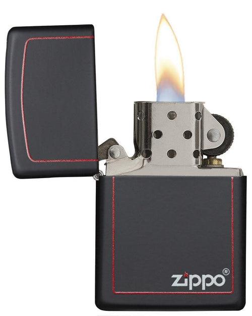 Zippo Black Matte with Border - 218ZB