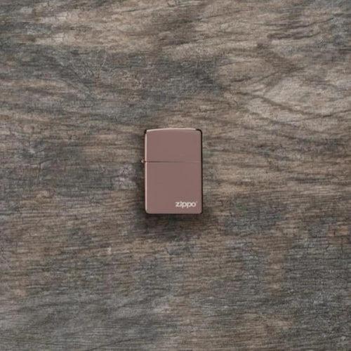 Zippo Lasered High Polish Rose Gold with Logo - 49190ZL