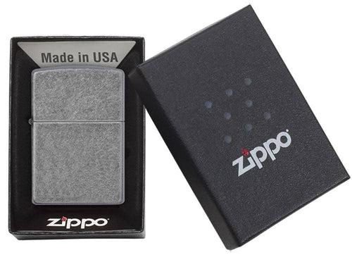 Zippo Antique Silver Plate Flat Btm - 121FB