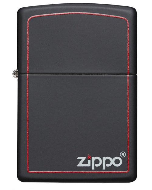 Zippo Black Matte with Border - 218ZB