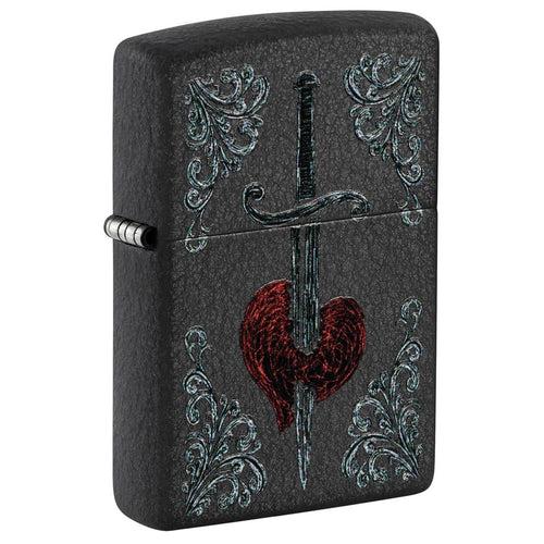 Zippo Heart Dagger Tattoo Design - 48617