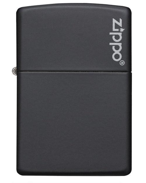 Zippo Black Matte with Logo - 218ZL