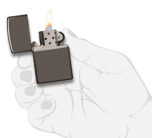 Zippo Black Ice with Pipe Insert Combo - 29789