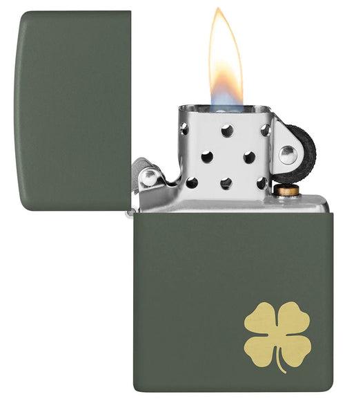 Zippo Four Leaf Clover Design - 49796