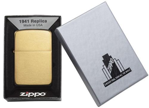 Zippo Replica Brushed Brass - 1941B