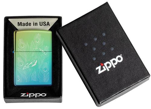 Zippo High Polish Teal Peacock - 49191