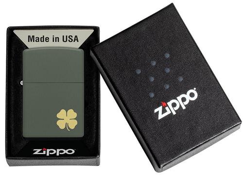 Zippo Four Leaf Clover Design - 49796