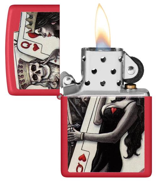 Zippo Skull King Queen Beauty - 48624