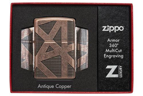 Zippo Armor Geometric 360 Design Lighter