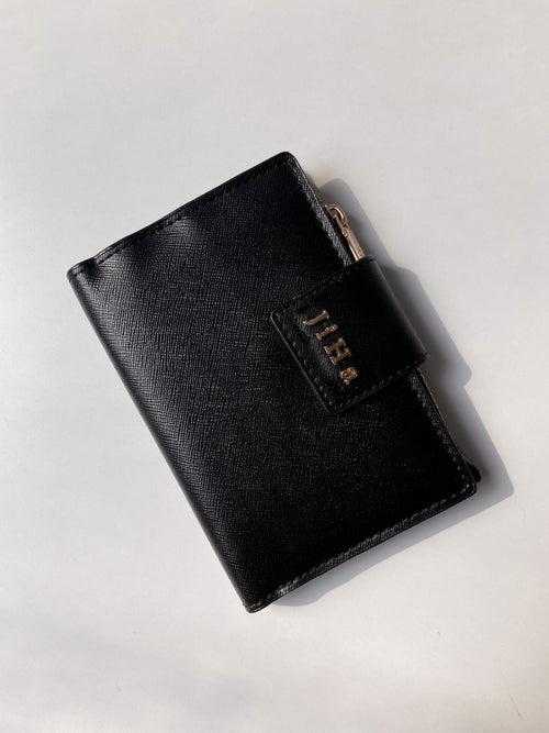 Jiha Black Faux Leather Premium Flap Wallet