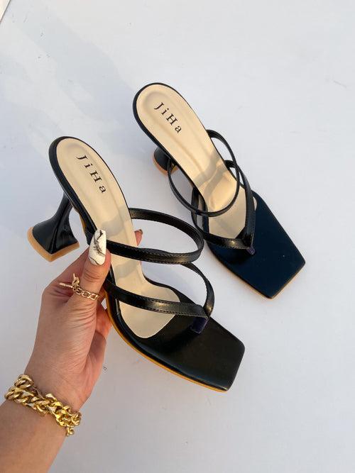 Black Tiya Mule Sandals