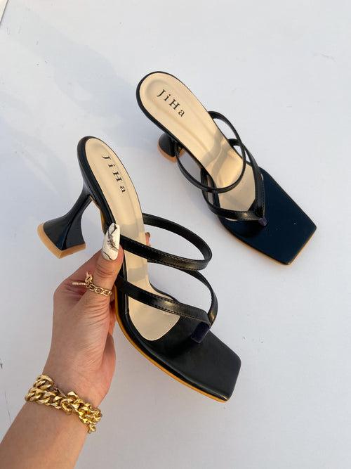 Black Tiya Mule Sandals