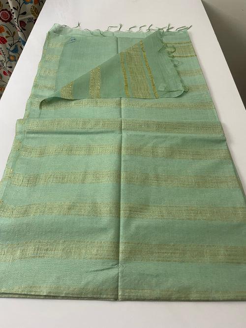 Semi tussar silk saree MTS8723 LIGHT GREEN