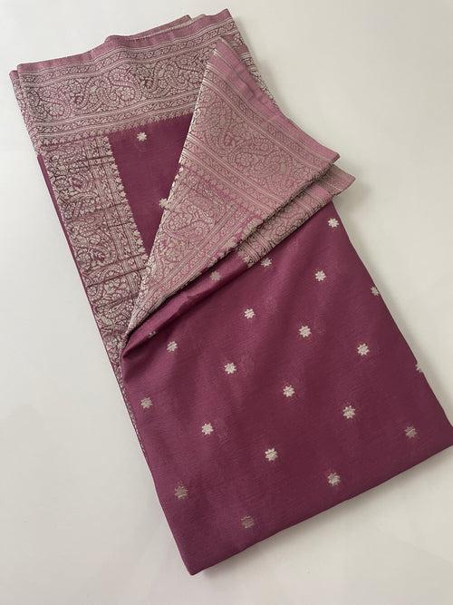 Banarasi Viscose georgette saree- MVBS215 Wine Berry